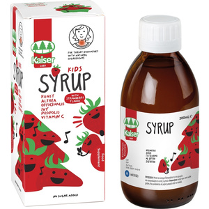 Kids Syrup Σιρόπι Για Τον Ερεθισμένο Λαιμό Με Γεύση Φράουλα 200ml