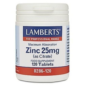 Zinc 25mg (citrate)120tabs