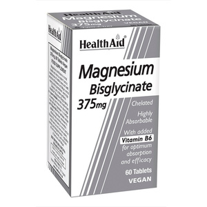 Magnesium Bisglycinate 375mg & Vitamin B6 60tabs