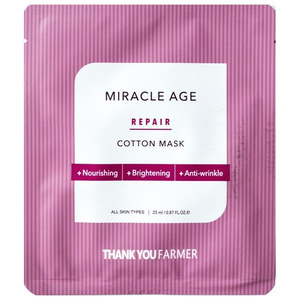 Miracle Age Repair Cotton Υφασμάτινη Μάσκα Θρέψης Προσώπου 25ml