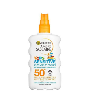 Ambre Solaire Kids Sensitive Advanced Αδιάβροχο Παιδικό Αντηλιακό SPF50+ 150ml