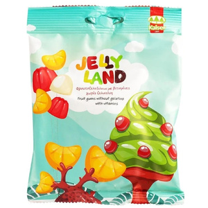 Jelly Land Φρουτοζελεδάκια με Βιταμίνες Χωρίς Ζελατίνη 100g