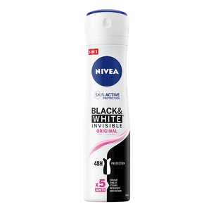 Skin Active Protection Black & White Invisible Original Spray - Γυναικείο Αποσμητικό 150ml