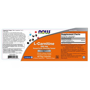 L-Carnitine 250mg 60vcaps