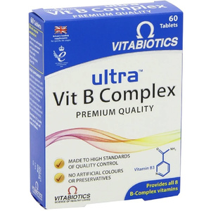 Ultra Vitamin B Complex Συμπλήρωμα Διατροφής Για Την Ομαλή Λειτουργία Του Νευρικού Συστήματος 60tabs