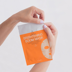 Brightening Boom Mask Υφασμάτινη Μάσκα Προσώπου Με Λευκαντική Αναπλαστική Και Ενυδατική Δράση 1τμχ