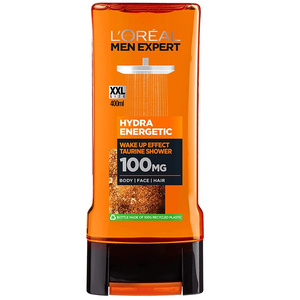 Men Expert Hydra Energetic Αφρόλουτρο Με Ταυρίνη Για Άμεση Αίσθηση Φρεσκάδας 400ml