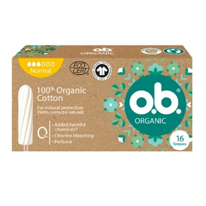 Organic 100% Cotton Ταμπόν Για Κανονική Ροή 16τμχ