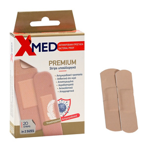 X-Med Haemostatic Premium Aιμοστατικά Strips Σε 2 Μεγέθη 20τμχ