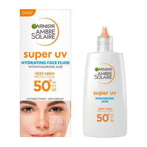 Ambre Solaire Super Uv Hydrating Face Fluid Ενυδατική Αντηλιακή Προσώπου SPF50+ 40ml