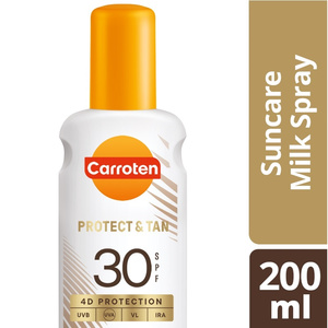 Tan & Protect Αντηλιακό Γαλάκτωμα Spray SPF30 200ml