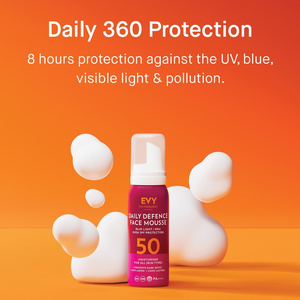 Daily Defence Αντηλιακή Κρέμα Προσώπου Mousse SPF50 Cancer Awareness 75ml