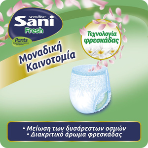 Sani Sensitive Fresh Pants Ακράτειας N4 Extra Large 14τμχ