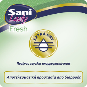 Lady Σερβιέτες Ακράτειας Fresh Extra Νο4 16τμχ