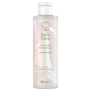 Satin Care για την Ευαίσθητη Περιοχή Γυναικείο Gel Καθαρισμού + Ξυρίσματος 190ml