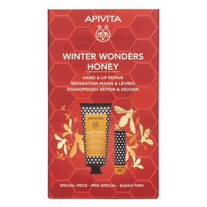 Promo Winter Wonders Honey Κρέμα Χεριών Εντατικής Ενυδάτωσης Πλούσιας Υφής με Υαλουρονικό Οξύ & Μέλι 50ml & Lip Care Μέλι 4.4gr