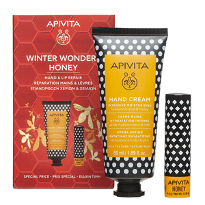 Promo Winter Wonders Honey Κρέμα Χεριών Εντατικής Ενυδάτωσης Πλούσιας Υφής με Υαλουρονικό Οξύ & Μέλι 50ml & Lip Care Μέλι 4.4gr