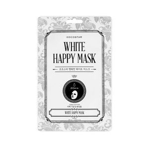 White Happy Mask 1τμχ