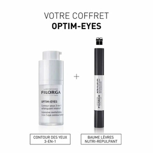 Promo X-mas Optim-Eyes Κρέμα Ματιών Mε Τριπλή Δράση 15ml & Δώρο Nutri Filler Lips Eνυδατικό Βάλσαμο Χειλιών 4ml 1set